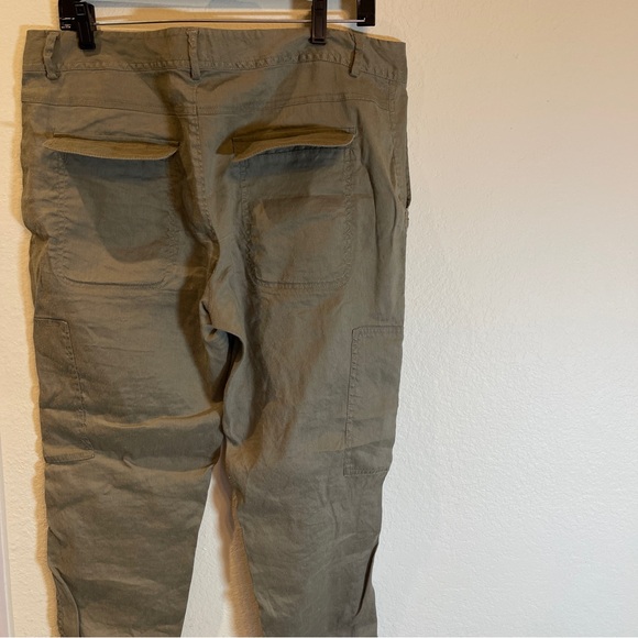 Lord & Taylor 424 Fifth Cargo Style Summer Linen Pants Size 12 - Picture 7 of 12